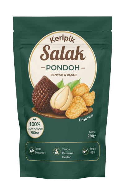 Kemasan Depan Keripik Salak